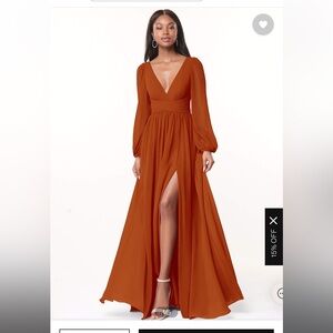 Azazie long sleeve bridesmaid dress